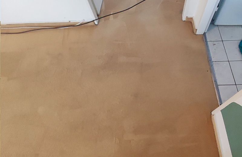 gereinigter Teppichboden